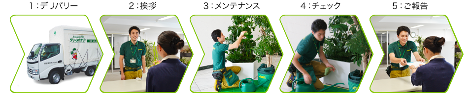 グリーンレンタルサービスの流れ